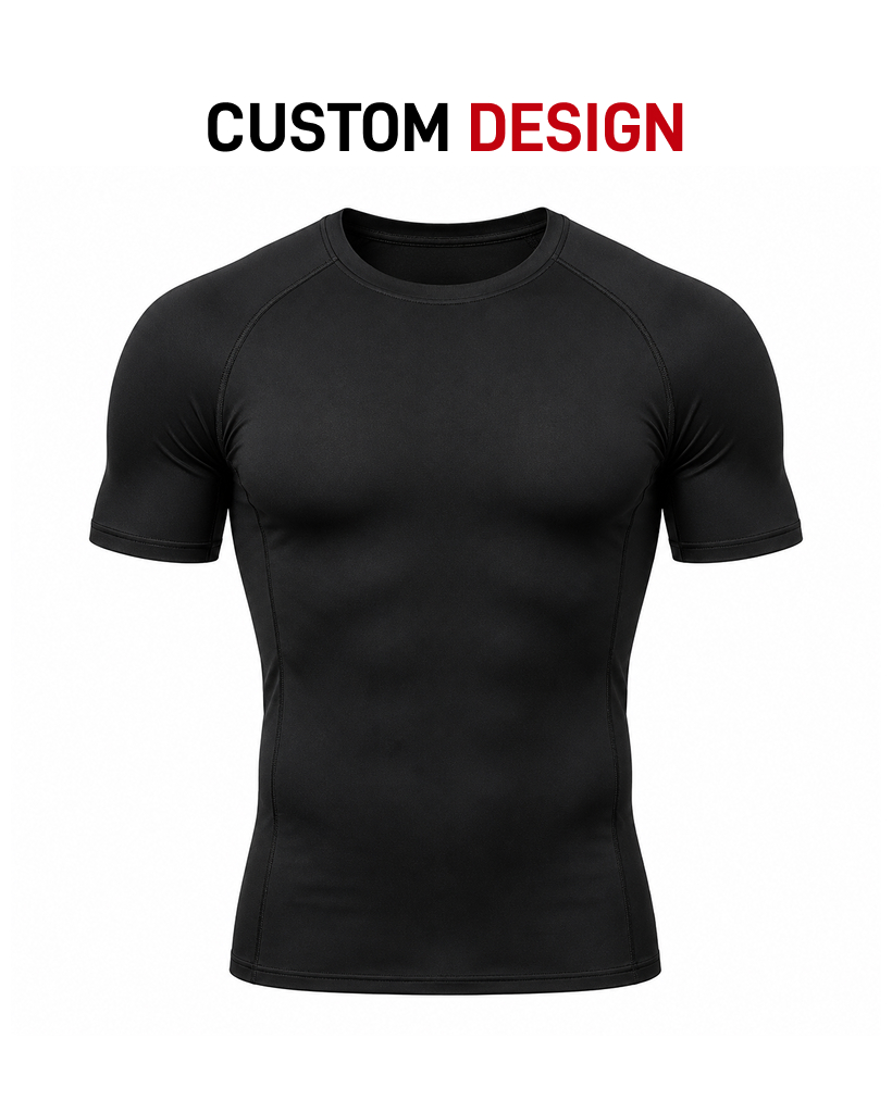 Custom compression rash guard for combat sports